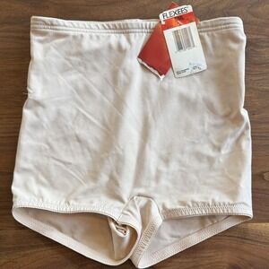 NWT! Vintage FLEXEES Shapewear Beige Nude Brief Girdle Panty Panties Size S 3774